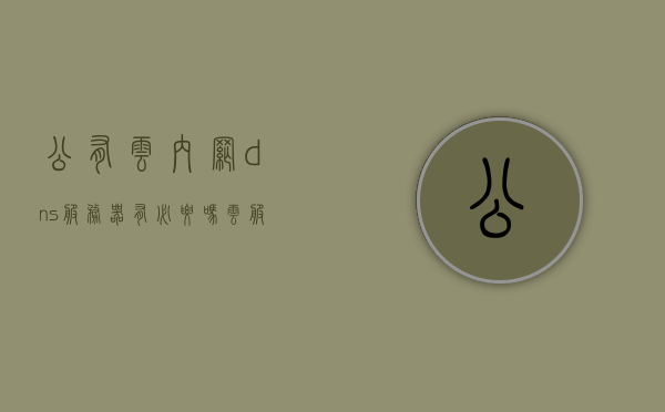 公有云内网dns服务器有必要吗（云服务器的公网ip和内网ip），公有云内网DNS服务器的重要性，探究公网IP与内网IP的必需关联，探究公有云内网DNS服务器的必要性，公网IP与内网IP的关联及重要性