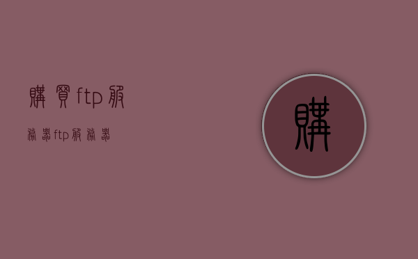 购买ftp服务器（ftp服务器），购买FTP服务器，一站式解决方案