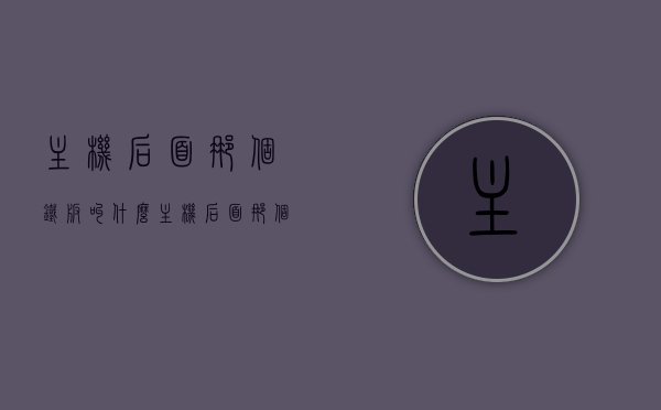 主机后面那个铁板叫什么（主机后面那个铁板叫什么），主机背后的铁板名称解析，那究竟是什么？