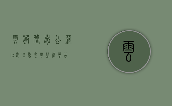 云服务器公网ip是啥意思（云服务器公网带宽什么意思），云服务器公网IP与带宽解析，概念及应用