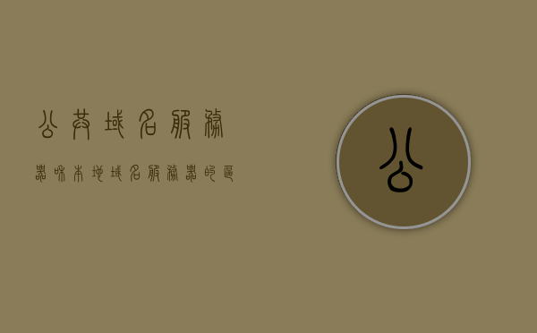 公共域名服务器和本地域名服务器的区别（本地域名服务器和权威域名服务器），公共与本地域名服务器差异解析，权威域名服务器的角色与功能对比