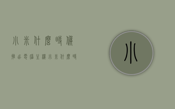 小米什么时候推出电脑主机（小米什么时候推出电脑主机型号），小米推出电脑主机的时间及型号揭晓，小米电脑主机型号揭晓，推出时间及详细型号一览！，小米电脑主机型号揭秘，推出时间与详细型号一览！