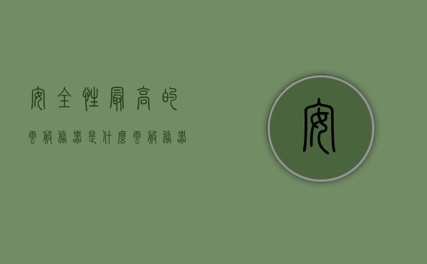 安全性最高的云服务器是什么（云服务器 安全性），关于云服务器安全性的探讨，哪款云服务器安全性最高？