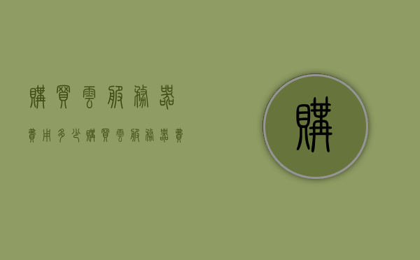 购买云服务器费用多少（购买云服务器费用多少），购买云服务器费用详解，一文了解云服务器成本构成与价格差异，一文解析，云服务器成本构成与价格差异详解，购买云服务器费用全攻略！，云服务器购买费用全解析，成本构成、价格差异及购买攻略！