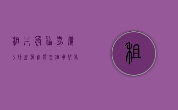租用服务器属于什么服务类型（租用服务器的优缺点），租用服务器的服务类型及其优缺点解析，租用服务器的服务类型详解，优缺点一览，服务器租用服务详解，类型、优缺点一览，服务器租用服务详解，类型、优缺点一览，服务器租用服务的类型概览与优缺点解析