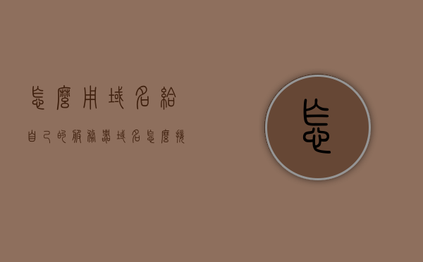 怎么用域名给自己的服务器（域名怎么接入服务器），域名接入服务器指南，如何用自己的域名配置服务器？
