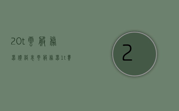 20t云服务器价格表（云服务器1t费用），最新云服务器价格表，了解云服务器费用，从1T到20T，最新云服务器价格表，从1T到20T的费用详解
