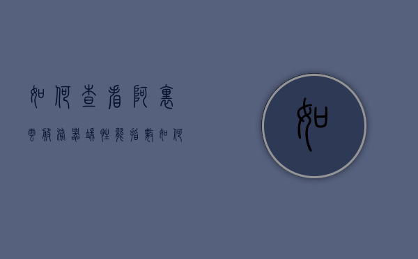 如何查看阿里云服务器端性能指数（如何看阿里云服务器类型），阿里云服务器性能指数详解，如何查看服务器端性能及识别服务器类型