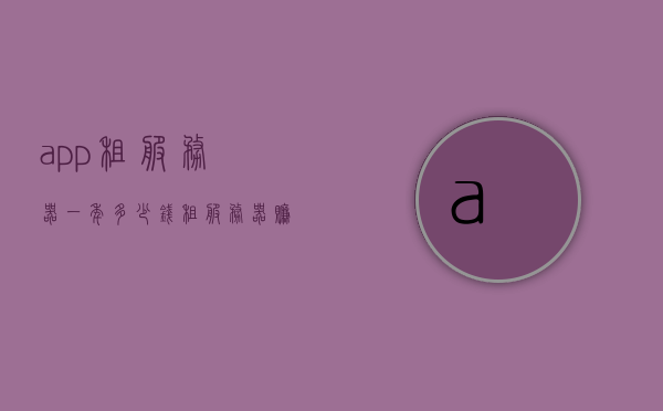 app租服务器一年多少钱（租服务器赚钱吗），App服务器租赁费用大揭秘，一年多少钱？租服务器能否盈利？，揭秘App服务器租赁费用，一年多少钱？租服务器能否盈利？