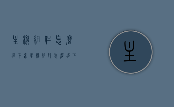 主机组件怎么拆下来（主机组件怎么拆下来图解），图解主机组件拆卸步骤与指南，图解主机组件拆卸步骤与指南，拆卸主机组件详解，图解主机组件拆卸步骤与指南，拆卸详解及操作指南
