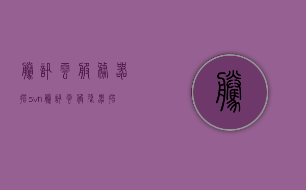 腾讯云服务器搭svn（腾讯云服务器搭建sk5），腾讯云服务器搭建SVN（SK5版本）指南