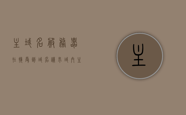 主域名服务器在接受到域名请求（域内主域名服务器），主域名服务器接收域名请求解析流程解析（域内主域名服务器篇），主域名服务器解析流程解析，域内请求处理详解