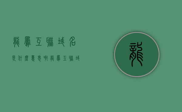 龙凤互联域名是什么意思啊（龙凤互联域名是什么意思啊怎么弄），龙凤互联域名的含义及设置方法解析，龙凤互联域名解析，含义、设置方法与操作指南