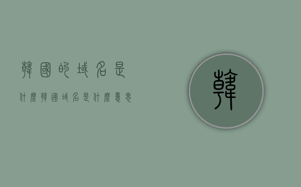 韩国的域名是什么（韩国域名是什么意思），韩国域名解析及其含义，韩国域名解析及其深层含义，了解韩国的域名系统及其背后的故事，韩国域名系统解析，深入了解韩国域名及其背后的故事与深层含义