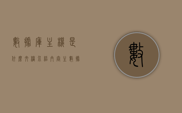 数据库主机是什么文档介绍内容（主数据库是哪个），数据库主机介绍及文档内容概览，主数据库概述，数据库主机文档概览及主数据库概述，内容、特点和功能介绍