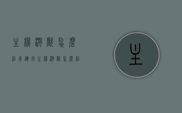 主机游戏怎么结束运行（主机游戏怎么结束运行程序），如何结束主机游戏的运行程序？