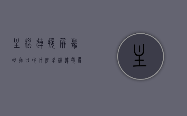主机连接屏幕的插口叫什么（主机连接屏幕的线叫什么），主机连接屏幕的插口及线路名称解析，插口叫什么，线又该如何称呼？