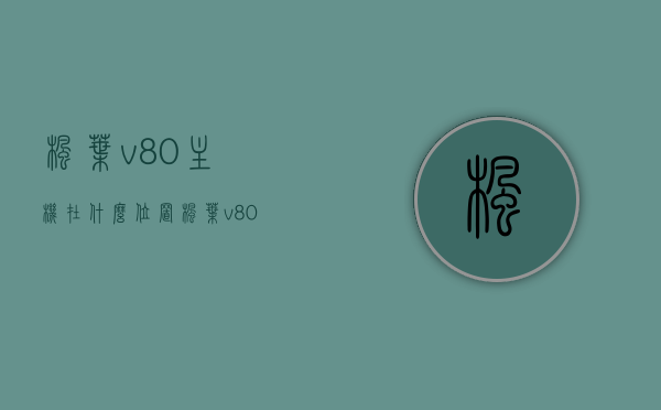 枫叶v80主机在什么位置（枫叶v80主机在什么位置好）,枫叶v80主机在什么位置（枫叶v80主机在什么位置好）,枫叶v80主机在什么位置,主机,电脑,没有,第1张