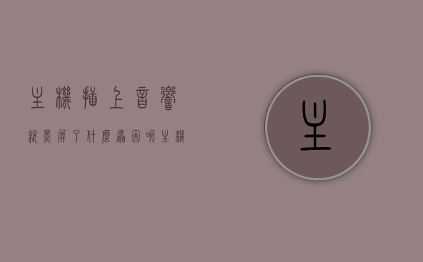 主机插上音响就黑屏了什么原因呢（主机插上音响就黑屏了什么原因呢怎么办），主机插上音响出现黑屏的原因及解决办法，主机插上音响出现黑屏的原因及解决办法探讨，主机插上音响黑屏原因解析与解决方案探讨，主机插上音响黑屏原因解析及解决方案探讨，问题原因与处理方法全解析