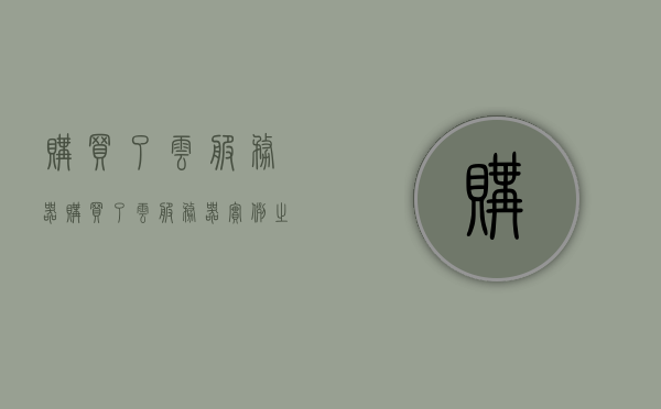 购买了云服务器（购买了云服务器实例之后客户需要承担的维护工作是哪项），云服务器实例购买后客户需承担的维护工作解析