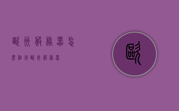 欧洲服务器怎么租用（欧洲 服务器），欧洲服务器租用指南，如何选择适合的欧洲服务器