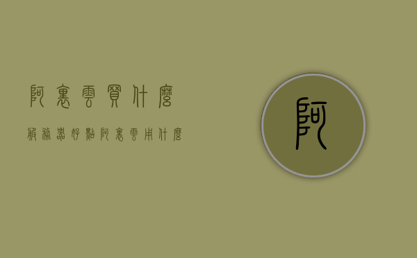 阿里云买什么服务器好点（阿里云用什么服务器），阿里云服务器选购指南，哪些服务器更适合你？
