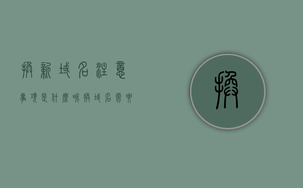 换新域名注意事项是什么呢（换域名需要多长时间），换新域名的注意事项及所需时间概述，换域名必读，注意事项及所需时间全解析，换域名必读，全面解析换新域名的注意事项及所需时间概览，全面解析换新域名的注意事项及所需时间概览，从域名选择到使用指南