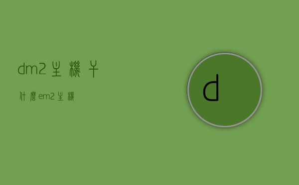 dm2主机干什么（em2主机），DM2主机（EM2主机）的功能与用途，DM2主机（EM2主机）的功能与用途简介