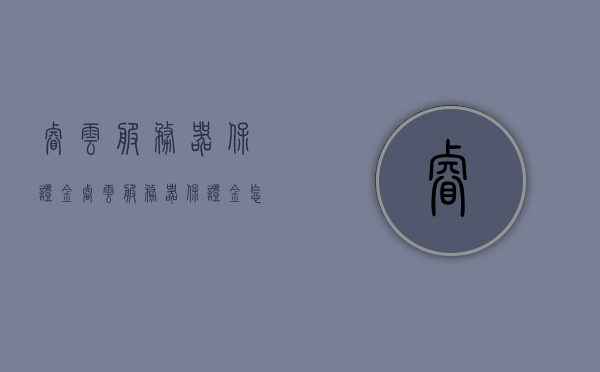 睿云服务器保证金（睿云服务器保证金怎么退），睿云服务器保证金详解，退还流程与操作指南