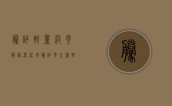 腾讯轻量级云服务器代理（腾讯云主机 轻量云服务器区别），腾讯轻量级云服务器代理详解，腾讯云主机与轻量云服务器之区别，腾讯轻量级云服务器代理详解，腾讯云主机与轻量云服务器之区别介绍，腾讯轻量级云服务器代理详解，与腾讯云主机的区别介绍及代理指南