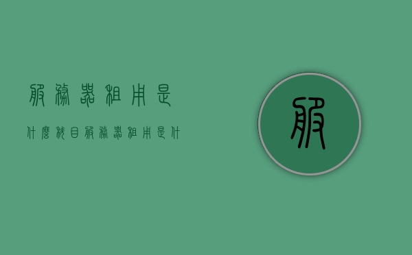 服务器租用是什么科目（服务器租用是什么意思），服务器租用，定义与解析