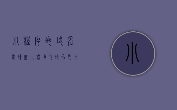 小程序的域名是什么（小程序的域名是什么类型），关于小程序的域名解析及类型探讨，关于小程序域名的解析与类型探讨，如何理解小程序的域名及其特点？，关于小程序域名的解析与类型探讨，全面理解小程序域名及其特点
