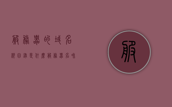服务器的域名根目录是什么（服务器名和域名一样吗），关于服务器域名根目录解析及服务器名与域名关系探讨，关于服务器域名根目录解析及服务器名与域名关系的探讨，域名根目录与服务器名解析详解