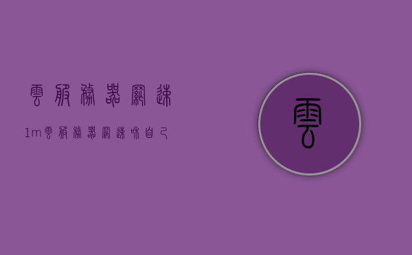云服务器网速1m（云服务器网速和自己电脑有关系吗），云服务器网速解析，网速1M与电脑因素关联探讨 第1张