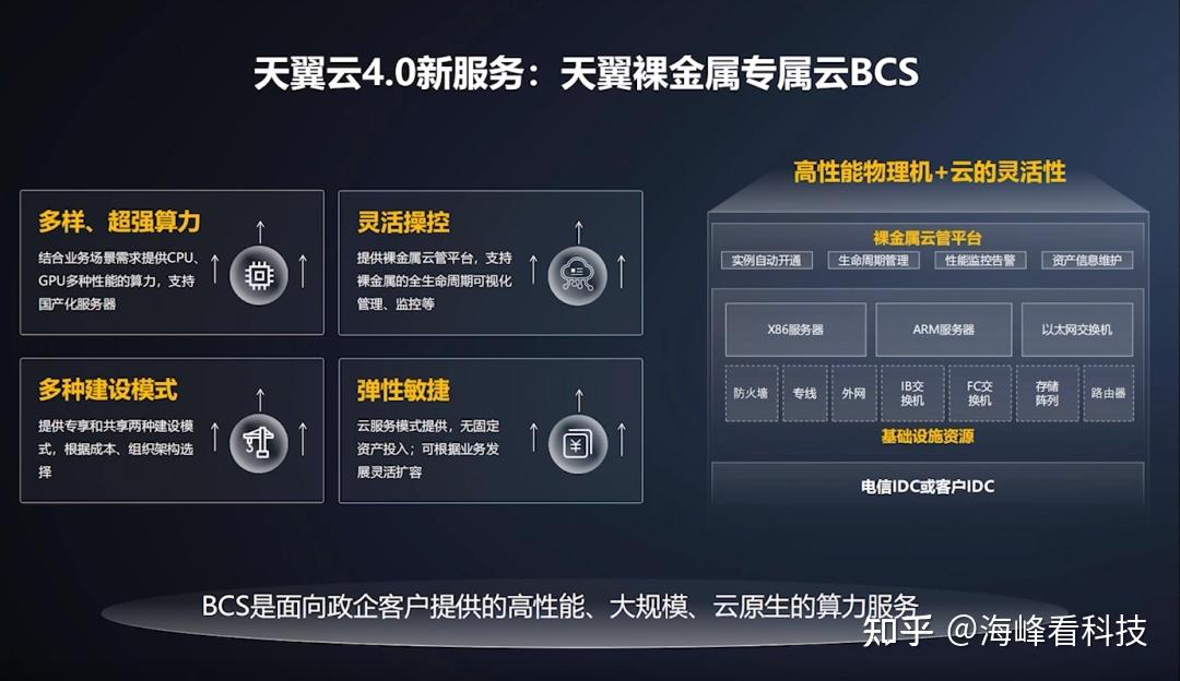 天翼云服务背后的硬件支持，它们使用的是什么服务器？