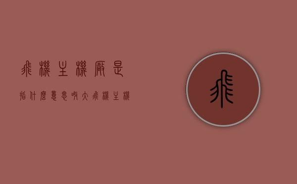 飞机主机厂是指什么意思呀（大飞机主机厂），大飞机主机厂的含义与解读