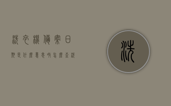 洗衣机备案日期是什么意思呀怎么查（洗衣机生产许可证），洗衣机备案日期解析及查询方法（含生产许可证），洗衣机备案日期解析及查询方法（含生产许可证查询指南）