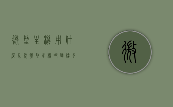 微型主机用什么系统（微型主机哪个牌子好），微型主机系统选择及品牌推荐 第1张