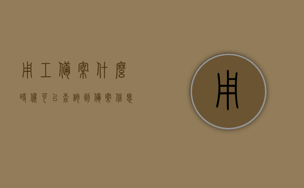 用工备案什么时候可以查询到备案信息（用工备案查询系统），用工备案查询系统详解，何时可查询备案信息？，用工备案查询系统详解，查询时间及相关流程介绍，用工备案信息何时可查询？，用工备案查询系统详解，查询时间、流程与备案信息可查询时间介绍