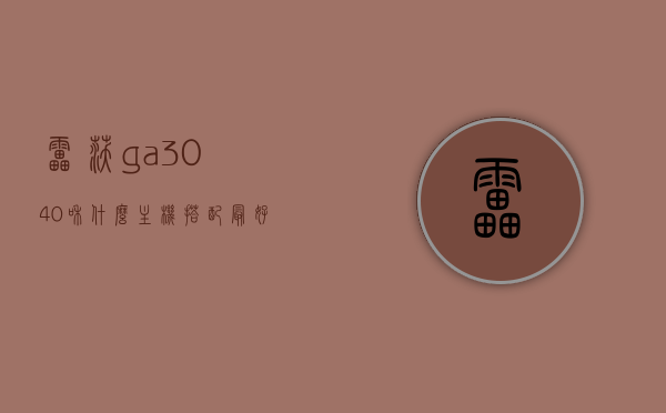 雷沃ga3040和什么主机搭配最好（雷沃3204），雷沃GA3040与最佳主机搭配解析，雷沃3204主机搭配探讨