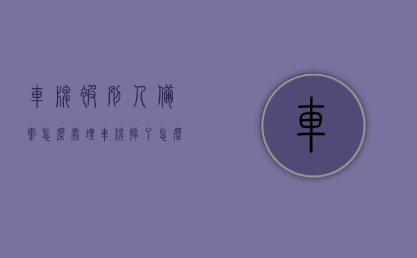 车牌被别人备案怎么处理（车牌掉了怎么备案），车牌丢失及被别人备案的处理方法，车牌丢失及被别人备案的处理方案与指南，车牌丢失、被别人备案的处理方法与指南，解决方案及流程解析，车牌丢失与被备案处理全攻略，解决方案、流程解析与指南，车牌丢失与被备案处理全攻略，解决方案、流程解析与操作指南，车牌丢失与被备案处理全攻略，解决方案、流程解析与操作指南，车牌丢失与被备案处理全攻略，解决方案、流程解析与操作指南（含车牌被别人备案处理方法）