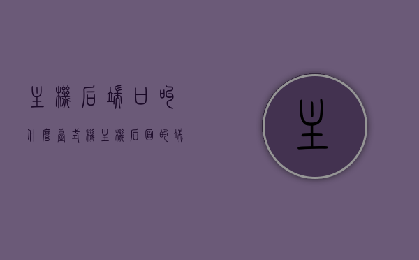 主机后端口叫什么（台式机主机后面的端口叫什么名字），台式机主机后端口的名称解析，端口名称及功能介绍，台式机主机后端口的名称解析与功能介绍，端口名称及作用概述，台式机主机后端口的名称解析与功能介绍，端口名称及作用概述 第1张