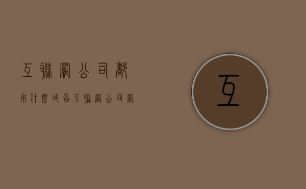 互联网公司都用什么域名（互联网公司网站），互联网公司常用的域名及其选择偏好分析（互联网公司网站域名研究）