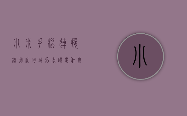 小米手机连接校园网的域名密码是什么（小米手机 校园网），小米手机连接校园网的域名密码详解，一网解锁校园连接秘籍
