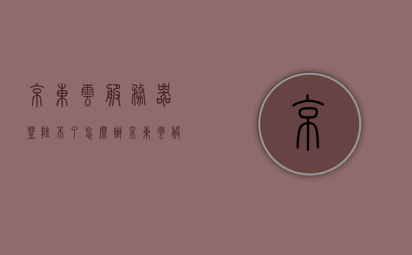 京东云服务器登陆不了怎么办（京东云服务商），解决京东云服务器登录难题，专业云服务提供商的解决方案