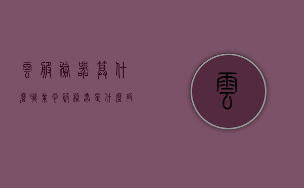 云服务器算什么职业（云服务器是什么级别的云计算服务），云服务器概述及其职业定位，云计算服务级别解析，云服务器职业定位解析，云计算服务级别与云服务器概述