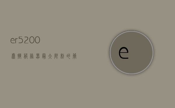er5200虚拟服务器最大限制（架设虚拟服务器），ER5200虚拟服务器的最大限制详解，架设与管理指南