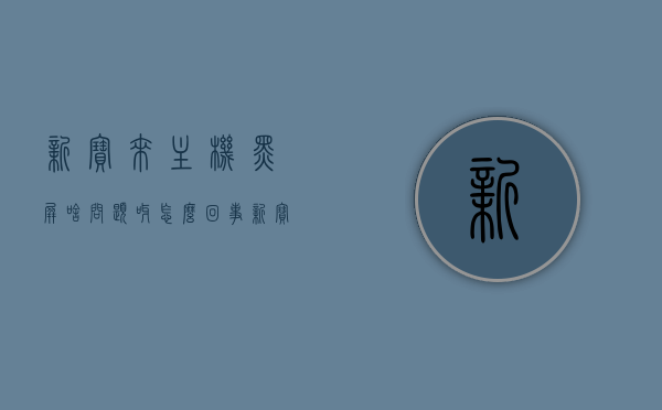 新宝来主机黑屏啥问题呀怎么回事（新宝来显示屏不亮是怎么回事?），新宝来主机黑屏问题及显示屏不亮原因解析，新宝来主机黑屏及显示屏不亮问题解析与原因探究，新宝来主机黑屏及显示屏不亮问题解析与探究原因，新宝来主机黑屏及显示屏不亮问题解析与探究原因