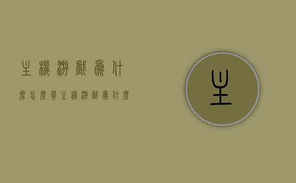 主机游戏为什么怎么贵（主机游戏为什么比pc贵），主机游戏价格高昂的原因解析，为何主机游戏比PC游戏更贵？