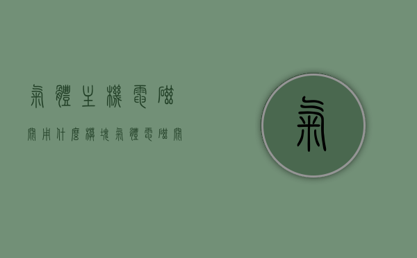 气体主机电磁阀用什么模块（气体电磁阀门），气体主机电磁阀的模块选择与使用（气体电磁阀门详解）